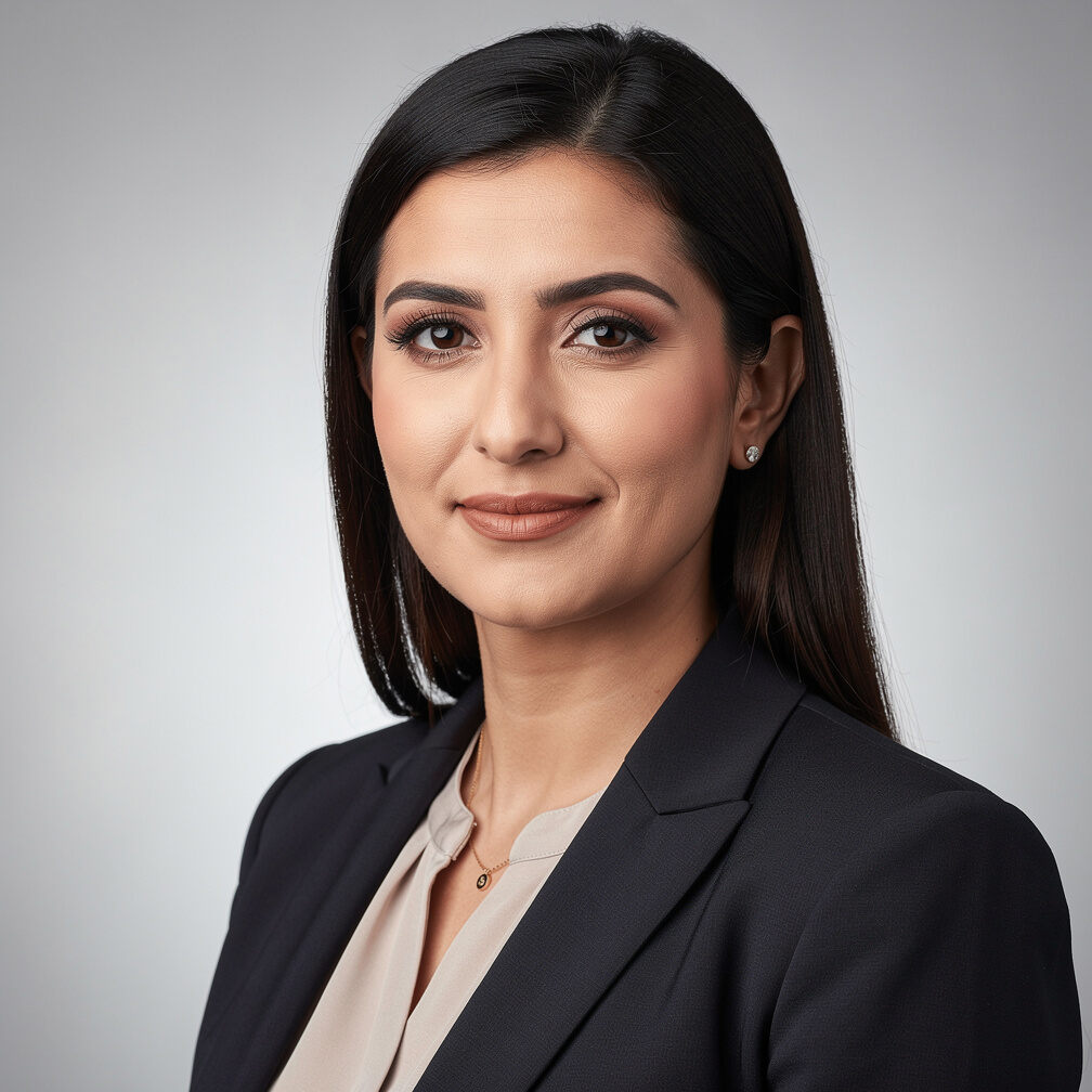 Portrait of a Turkish female communications coach