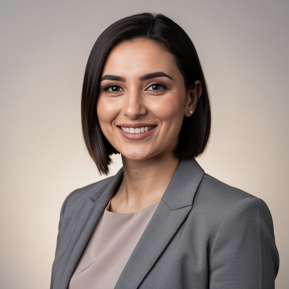 Portrait of a Turkish female simulation trainer